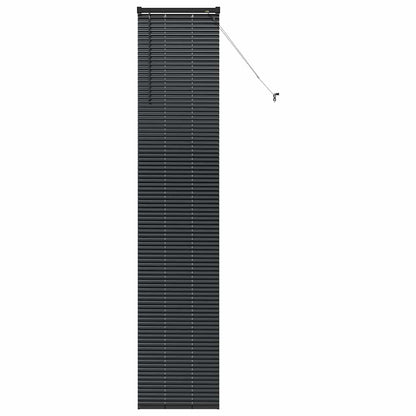 vidaXL Venetian Blinds Height Adjustable Black 220 x 50 cm Aluminium