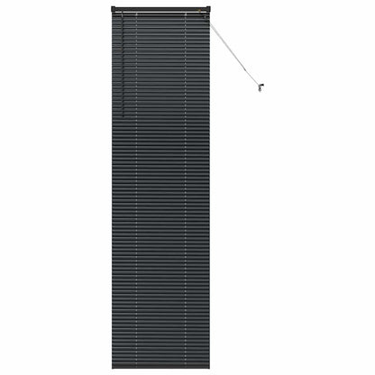 vidaXL Venetian Blinds Height Adjustable Black 220 x 65 cm Aluminium