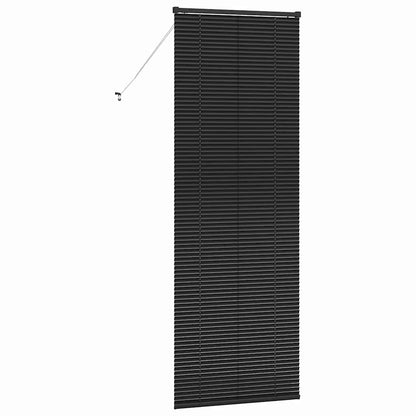 vidaXL Venetian Blinds Height Adjustable Black 220 x 75 cm Aluminium
