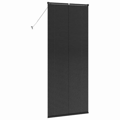 vidaXL Venetian Blinds Height Adjustable Black 220 x 90 cm Aluminium