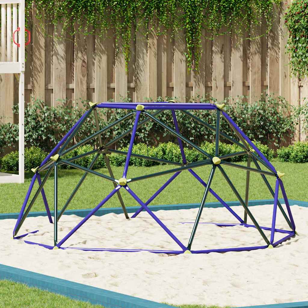 vidaXL Climbing Dome Blue Steel
