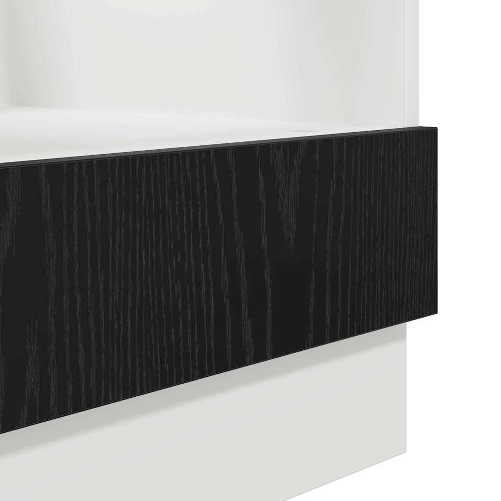 vidaXL Hanging Cabinet Black Oak 60 x 46 x 81.5 cm Engineered Wood