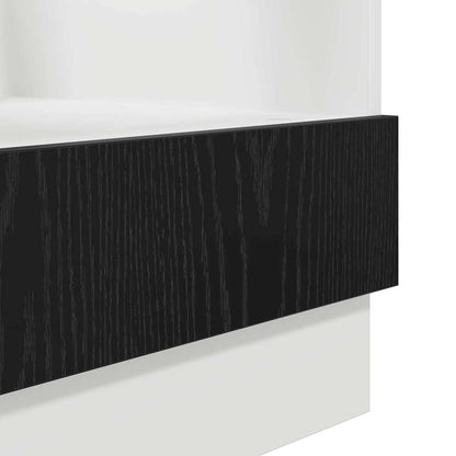 vidaXL Hanging Cabinet Black Oak 60 x 46 x 81.5 cm Engineered Wood