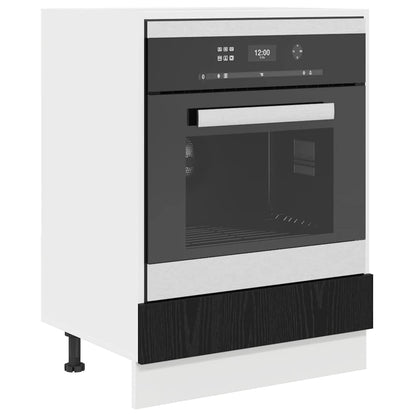 vidaXL Hanging Cabinet Black Oak 60 x 46 x 81.5 cm Engineered Wood