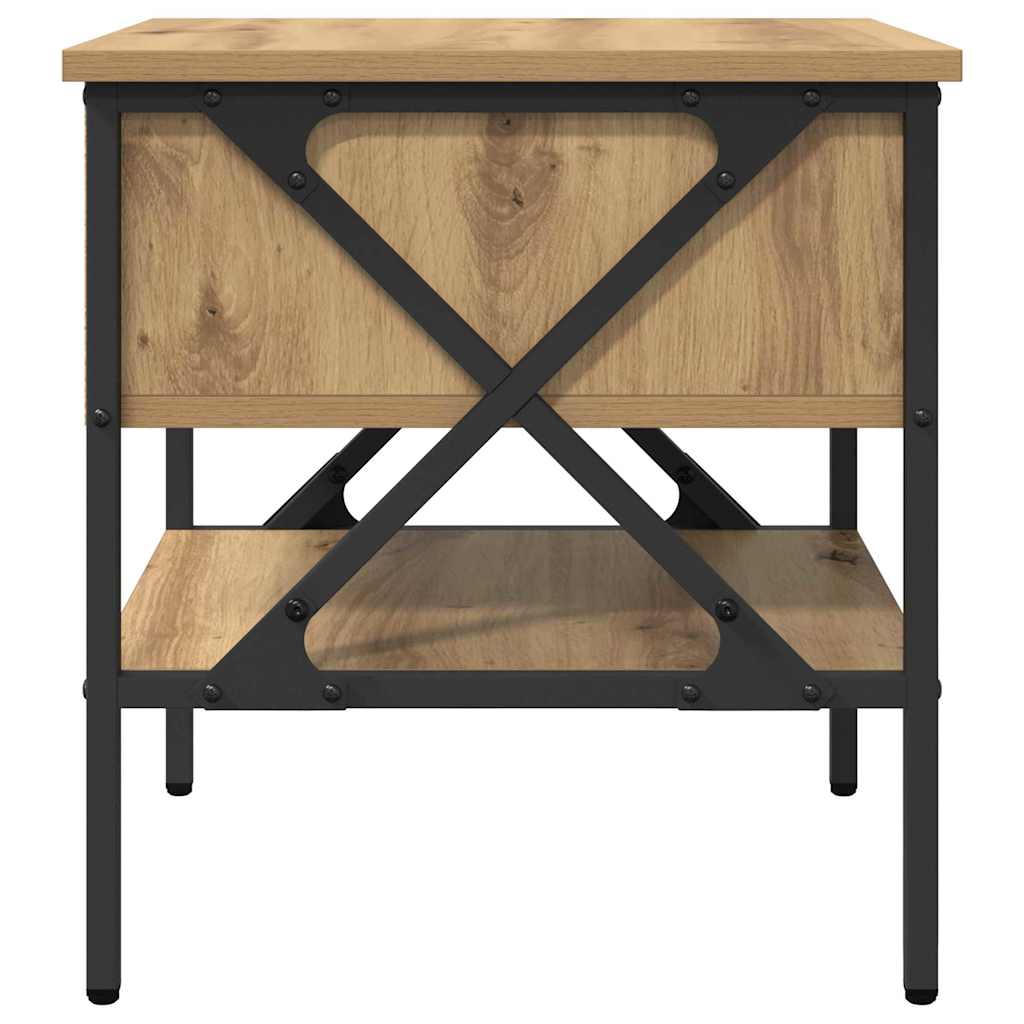 vidaXL Bedside Cabinet with Drawer 2 pcs Artisan oak 40 x 42 x 45 cm