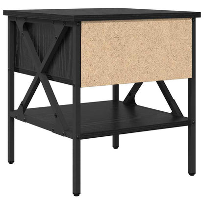 vidaXL Bedside Cabinet 2 pcs Black oak 40 x 42 x 45 cm