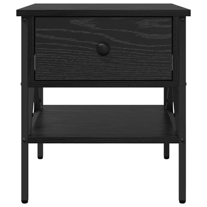 vidaXL Bedside Cabinet 2 pcs Black oak 40 x 42 x 45 cm