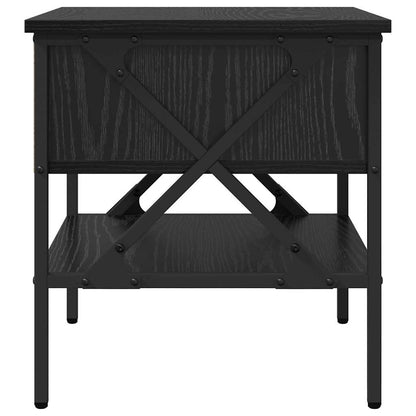 vidaXL Bedside Cabinet 2 pcs Black oak 40 x 42 x 45 cm