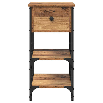 vidaXL Bedside Cabinet Brown 33.5 x 36 x 70 cm Engineered Wood