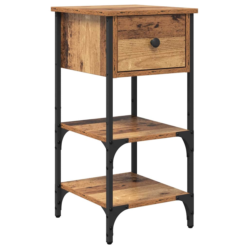 vidaXL Bedside Cabinet 2 pcs Brown 33.5 x 36 x 70 cm Engineered Wood