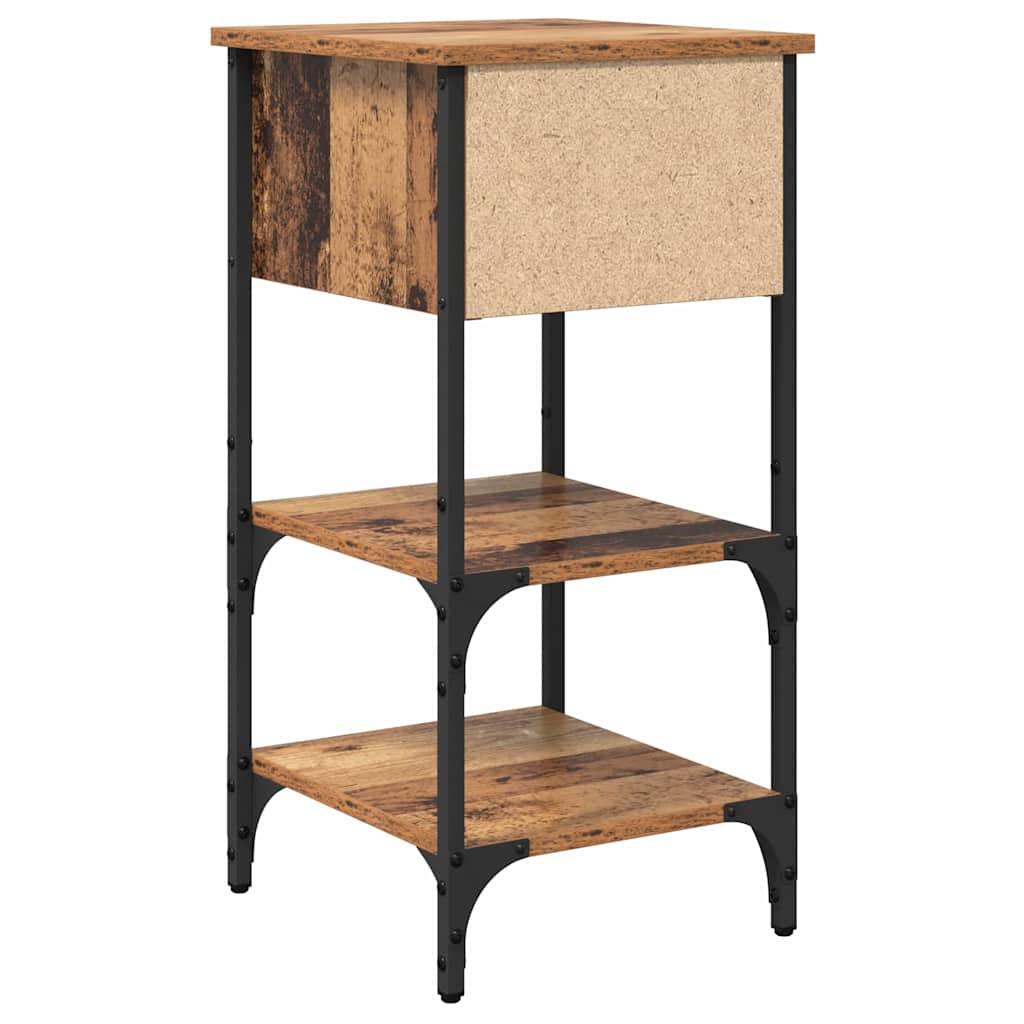 vidaXL Bedside Cabinet 2 pcs Brown 33.5 x 36 x 70 cm Engineered Wood