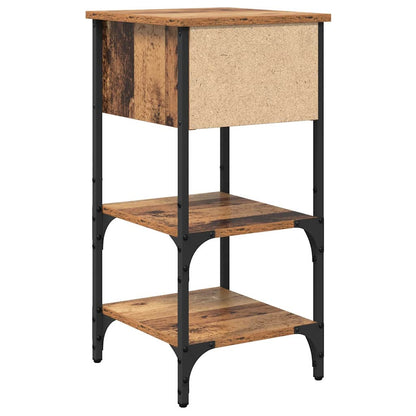 vidaXL Bedside Cabinet 2 pcs Brown 33.5 x 36 x 70 cm Engineered Wood