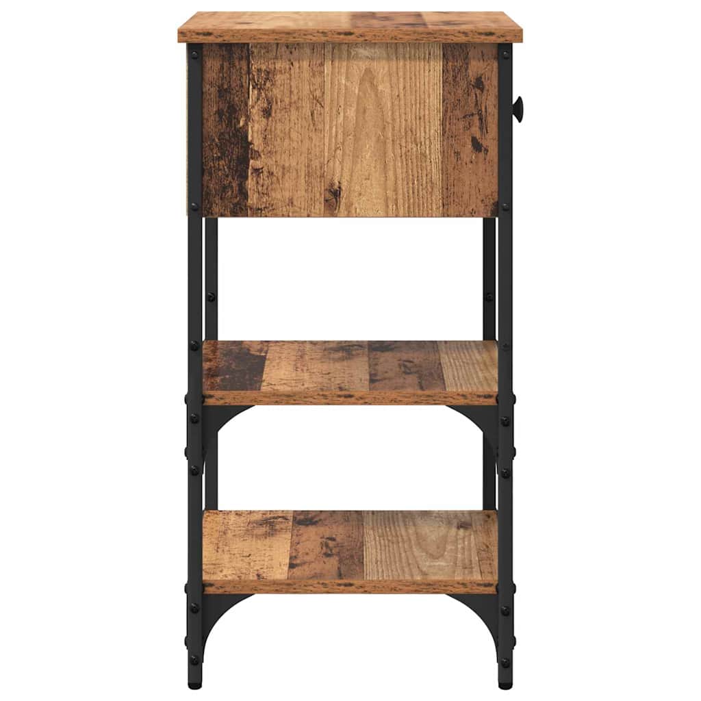 vidaXL Bedside Cabinet 2 pcs Brown 33.5 x 36 x 70 cm Engineered Wood