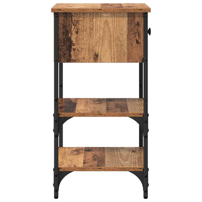 vidaXL Bedside Cabinet 2 pcs Brown 33.5 x 36 x 70 cm Engineered Wood
