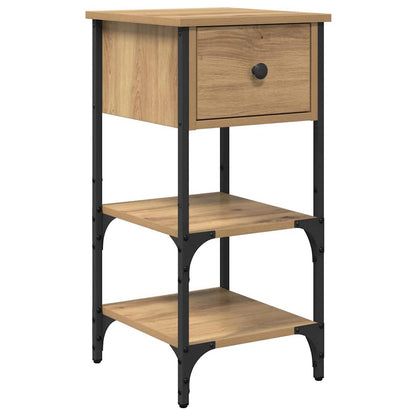 vidaXL Bedside Cabinet Brown 33.5 x 36 x 70 cm Engineered Wood