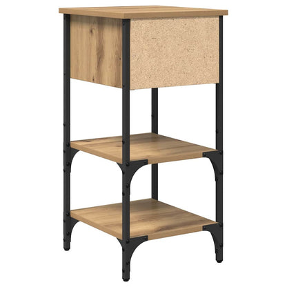 vidaXL Bedside Cabinet Brown 33.5 x 36 x 70 cm Engineered Wood