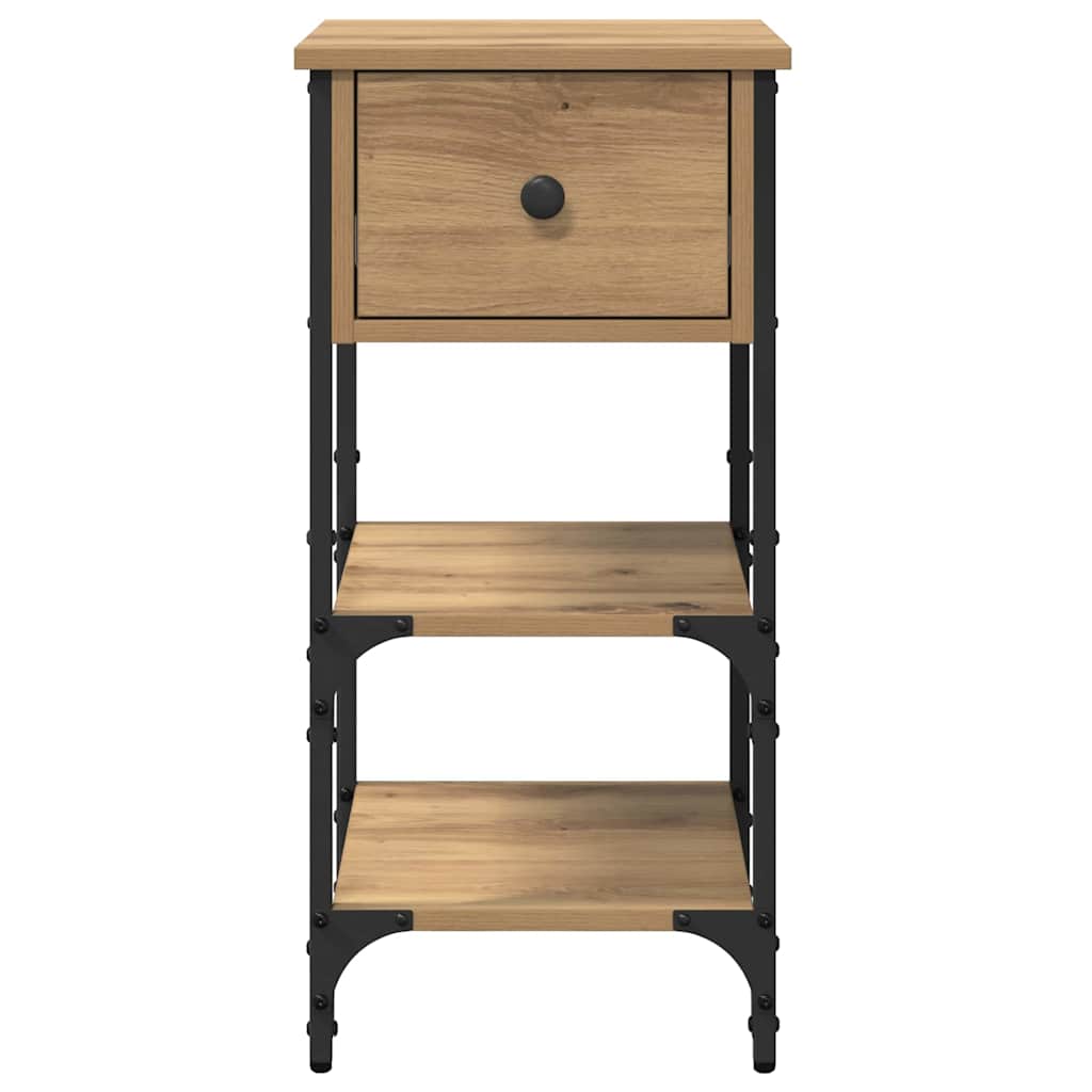 vidaXL Bedside Cabinet Brown 33.5 x 36 x 70 cm Engineered Wood