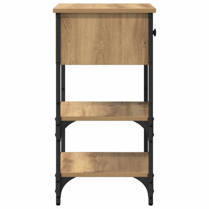 vidaXL Bedside Cabinet Brown 33.5 x 36 x 70 cm Engineered Wood