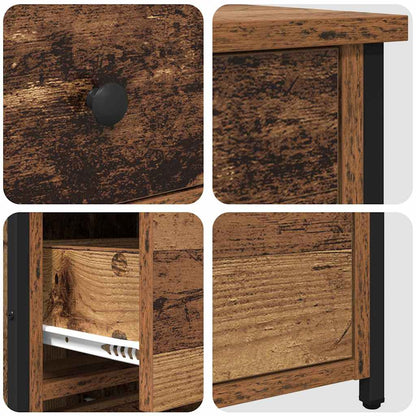 vidaXL Bedside Cabinet Brown 40 x 36 x 60 cm Solid Reclaim Wood