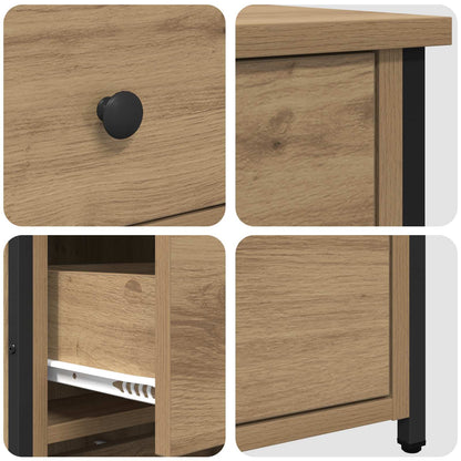 vidaXL Bedside Cabinet Brown 40 x 36 x 60 cm Solid Reclaim Wood