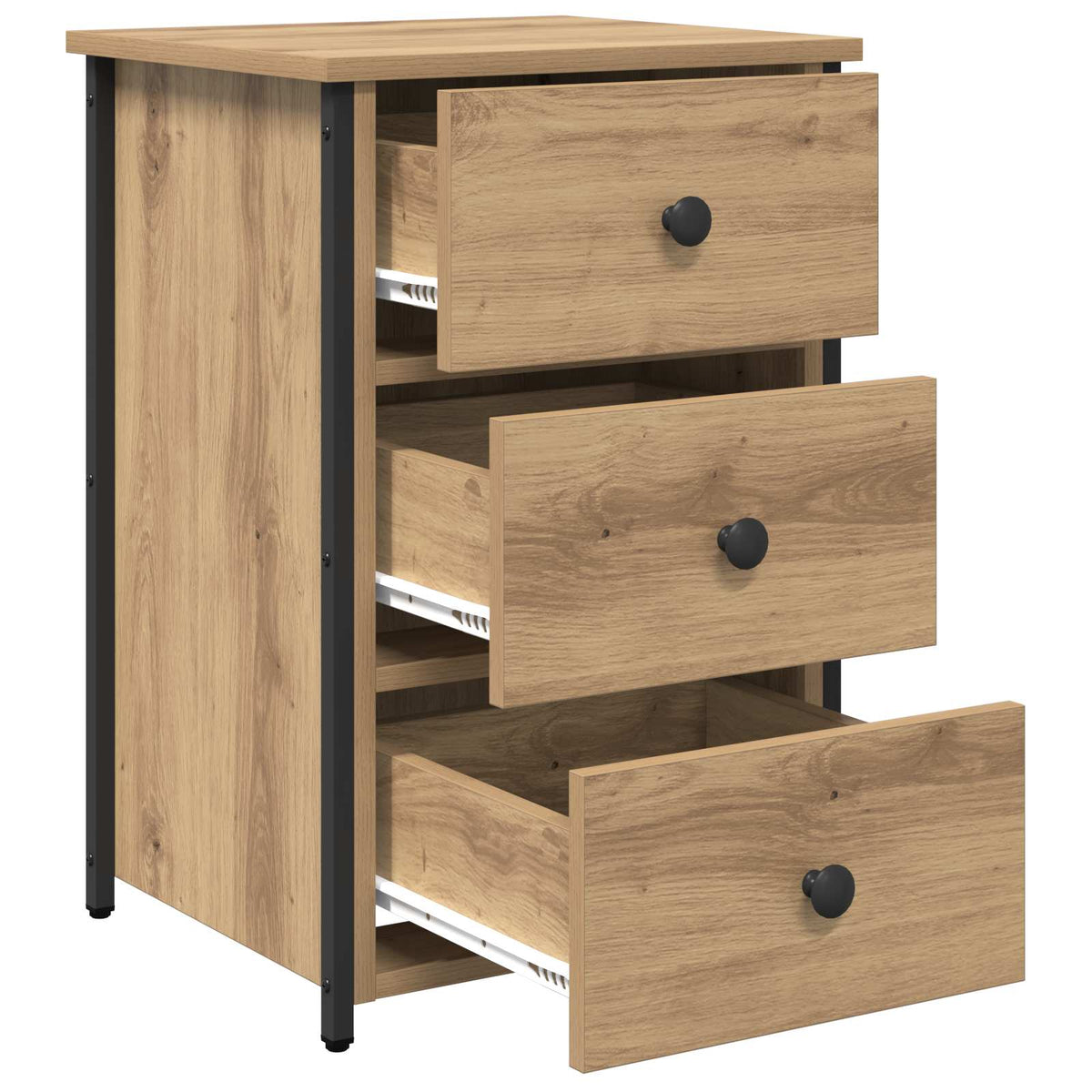 vidaXL Bedside Cabinet Brown 40 x 36 x 60 cm Solid Reclaim Wood