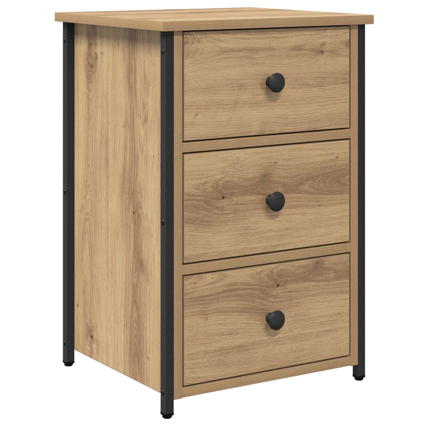 vidaXL Bedside Cabinet 2 pcs Brown 40 x 36 x 60 cm Solid Reclaim Wood