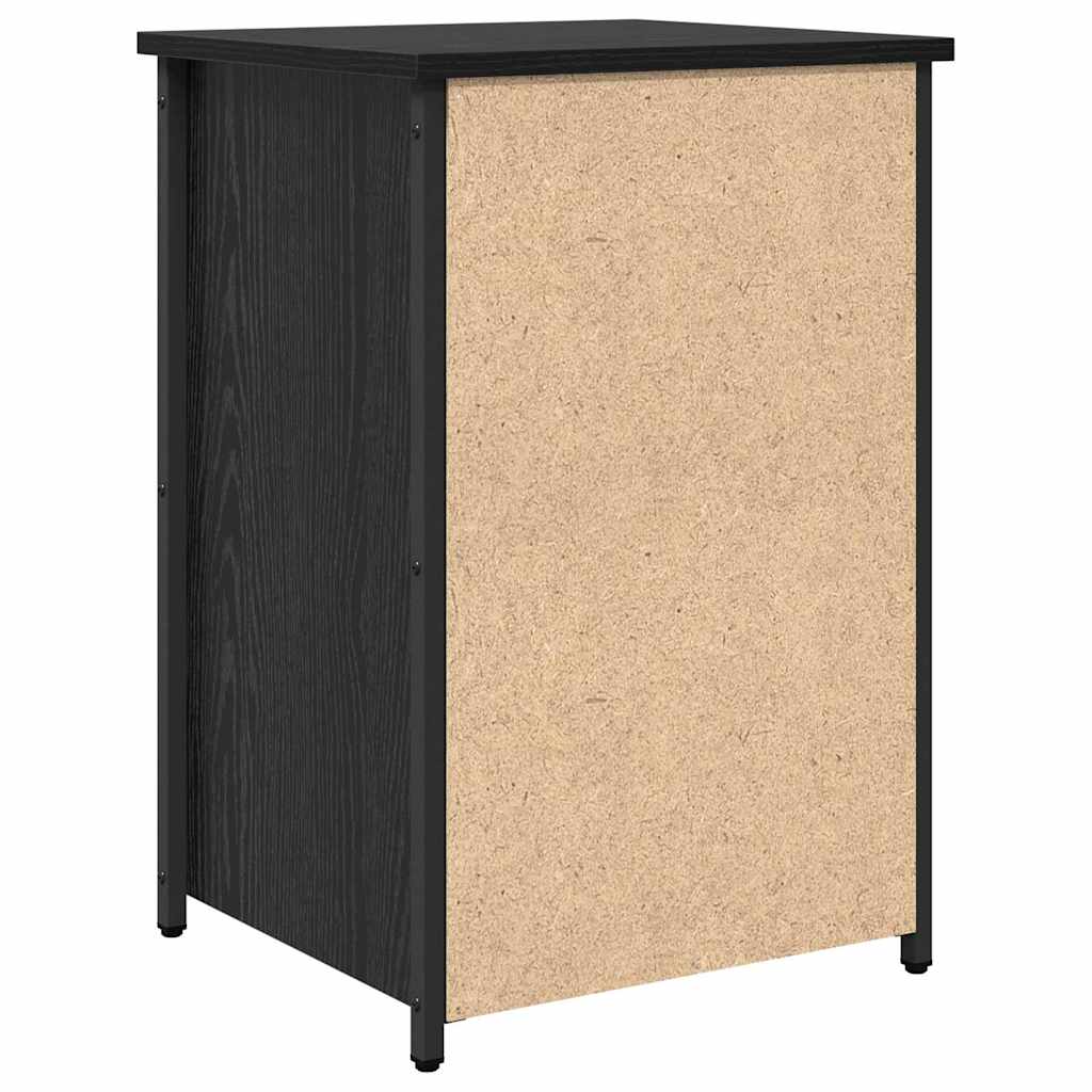 vidaXL Bedside Cabinet 2 pcs Black Oak 40 x 36 x 60 cm