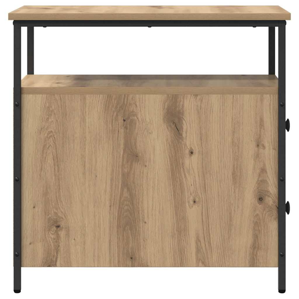 vidaXL Bedside Cabinet Artisan oak 30 x 60 x 60 cm Engineered wood