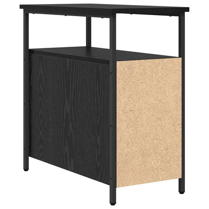 vidaXL Bedside Cabinet 2 pcs Black oak 30 x 60 x 60 cm Engineered wood