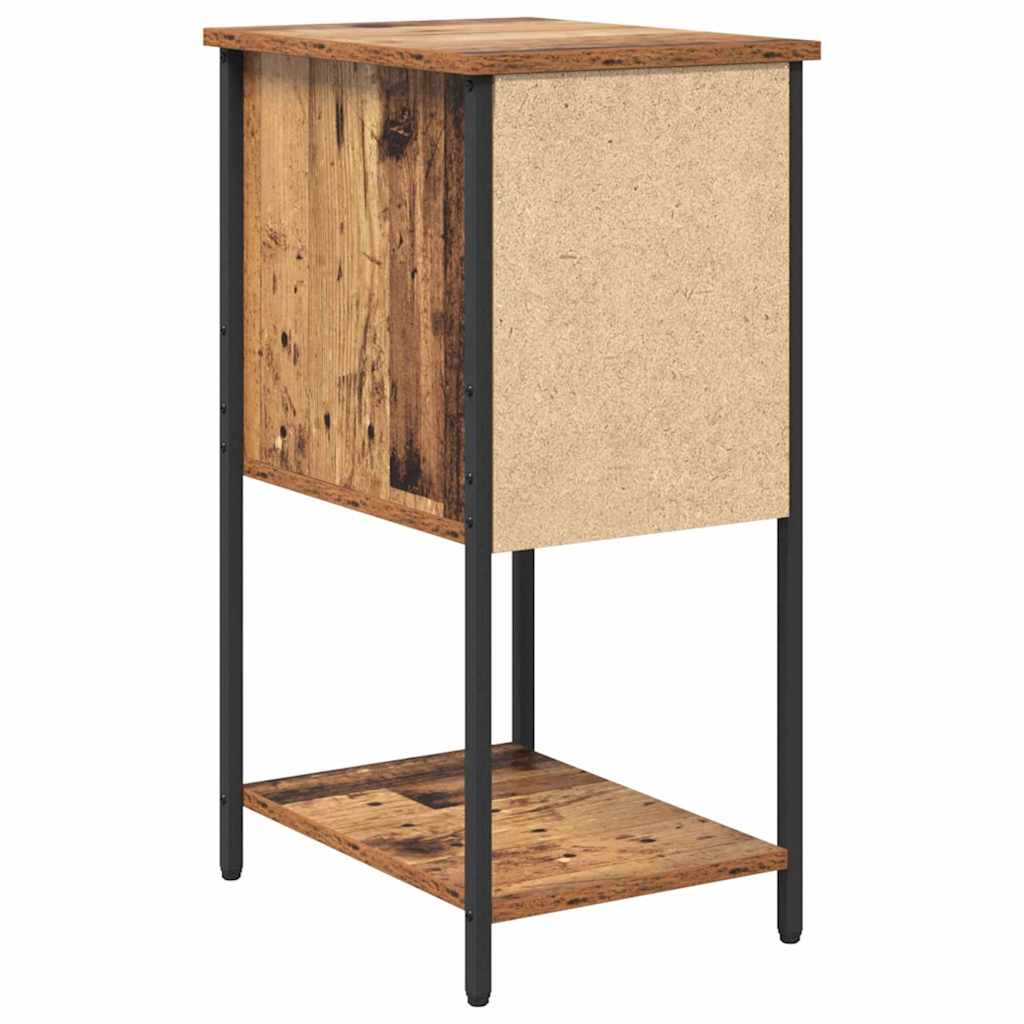 vidaXL Bedside Cabinet Old wood 32 x 42 x 70 cm Engineered wood