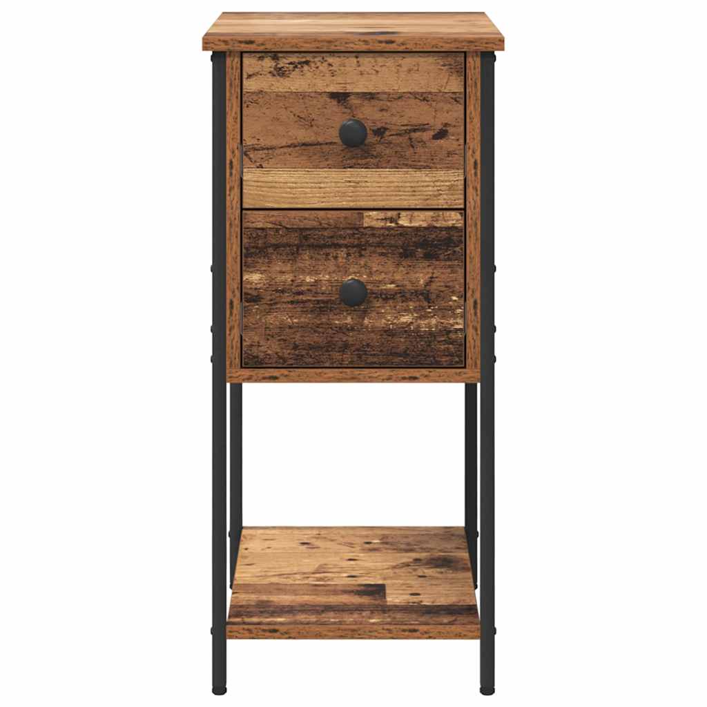 vidaXL Bedside Cabinet Old wood 32 x 42 x 70 cm Engineered wood