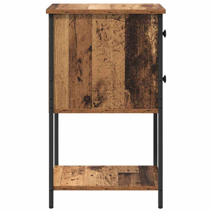 vidaXL Bedside Cabinet Old wood 32 x 42 x 70 cm Engineered wood
