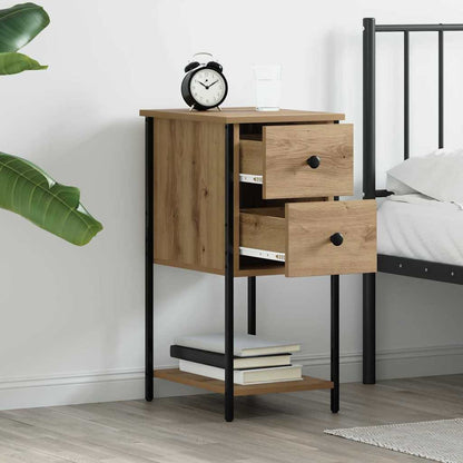 vidaXL Bedside Cabinet Artisan oak 32 x 42 x 70 cm Engineered wood