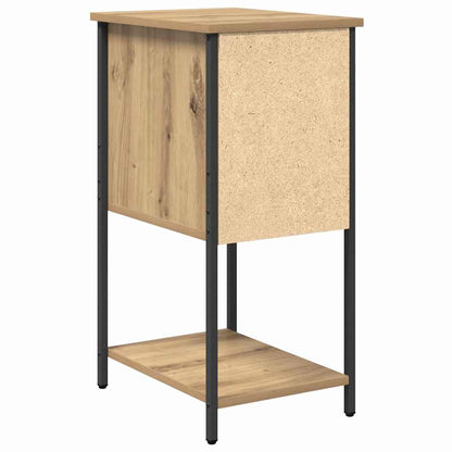 vidaXL Bedside Cabinet with Drawer 2 pcs Artisan oak 32 x 42 x 70 cm