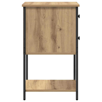 vidaXL Bedside Cabinet with Drawer 2 pcs Artisan oak 32 x 42 x 70 cm