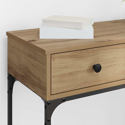 vidaXL Console Table Artisan oak 75 x 34.5 x 75 cm Engineered wood