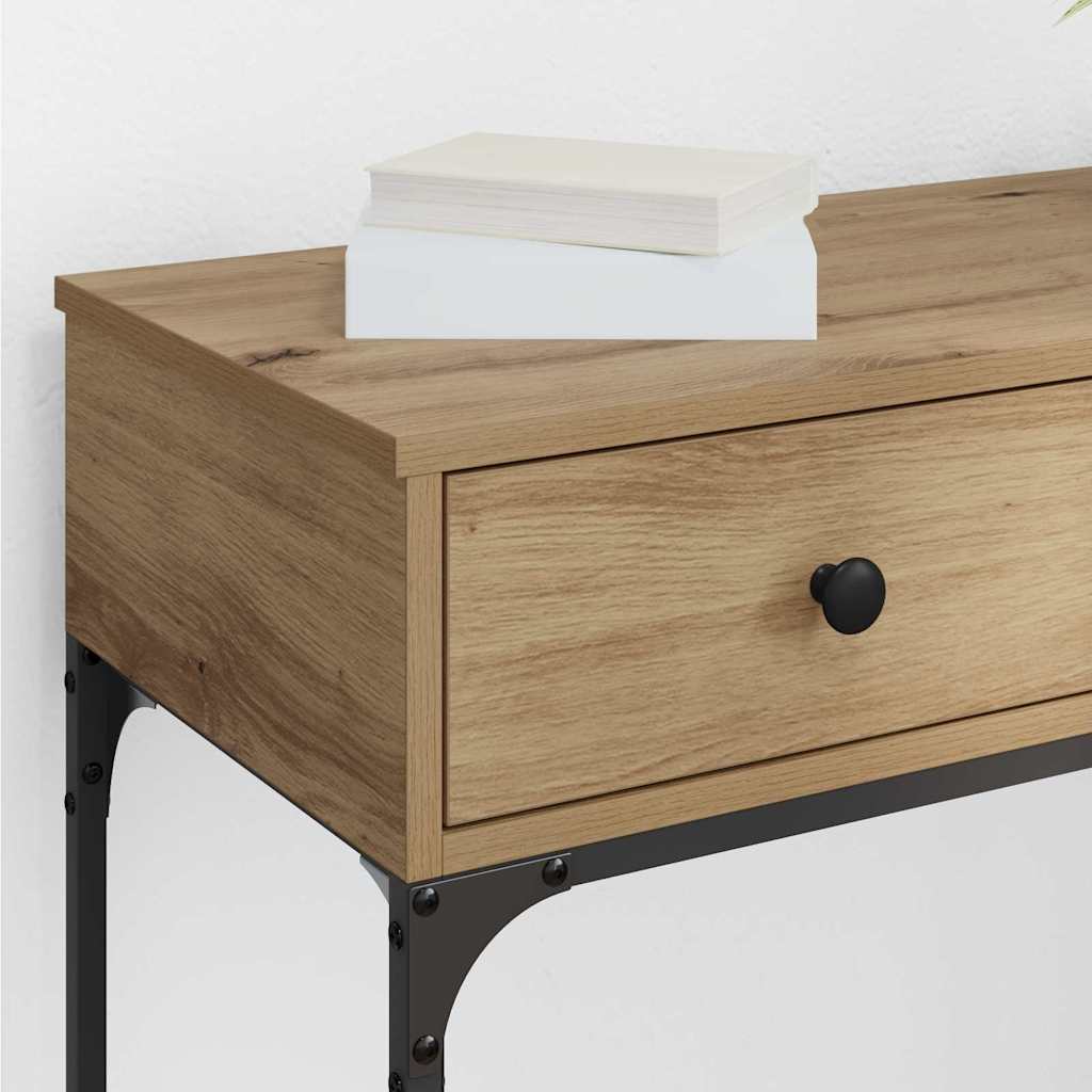 vidaXL Console Table Artisan oak 75 x 34.5 x 75 cm Engineered wood