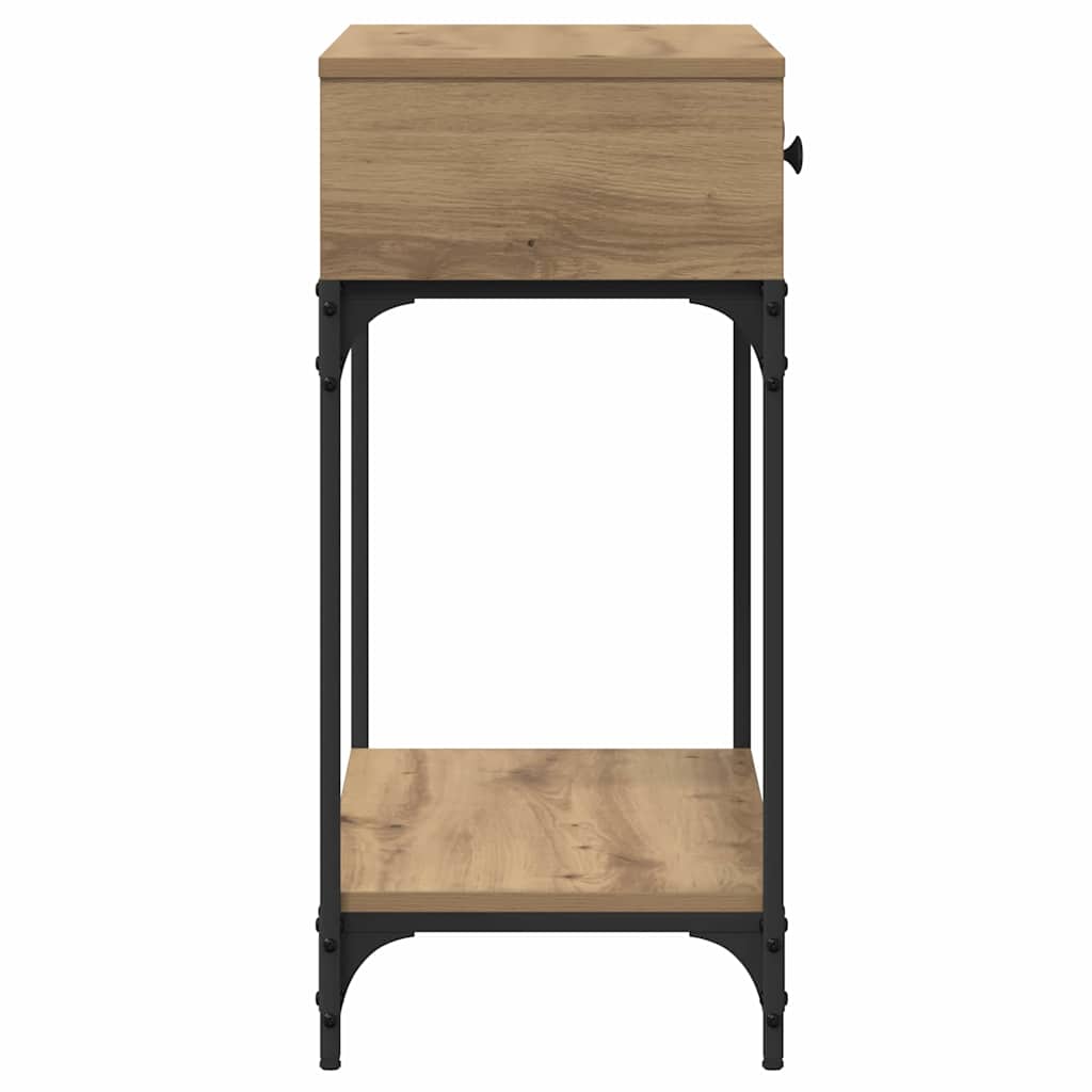 vidaXL Console Table Artisan oak 75 x 34.5 x 75 cm Engineered wood