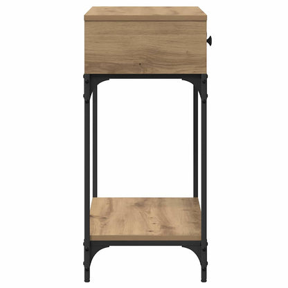 vidaXL Console Table Artisan oak 75 x 34.5 x 75 cm Engineered wood