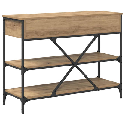 vidaXL Console Table with Drawer Brown 100 x 34.5 x 75 cm Wood