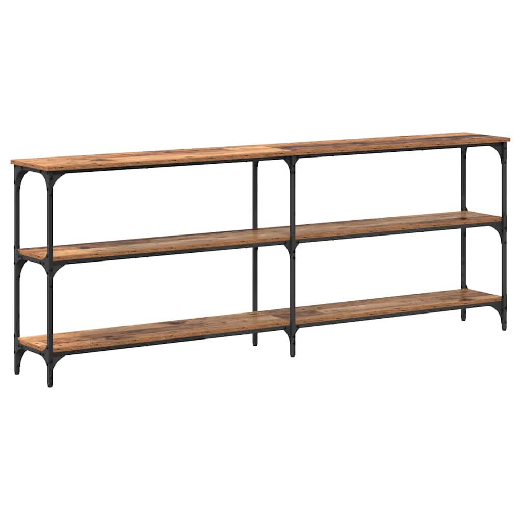 vidaXL Console Table Old Wood 200 x 29 x 75 cm