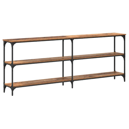 vidaXL Console Table Old Wood 200 x 29 x 75 cm