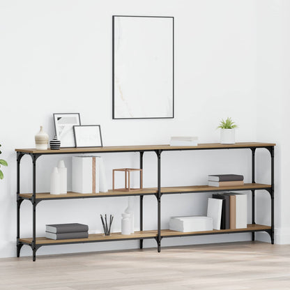 vidaXL Console Table Artisan oak 200 x 29 x 75 cm