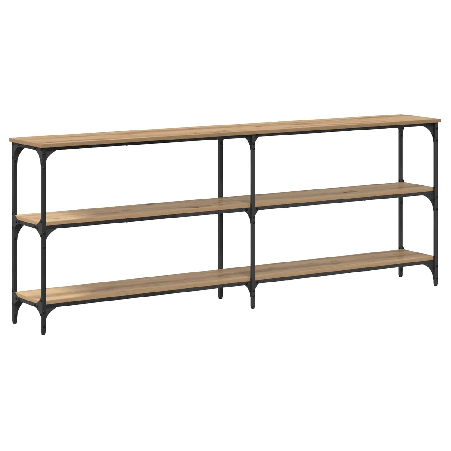 vidaXL Console Table Artisan oak 200 x 29 x 75 cm