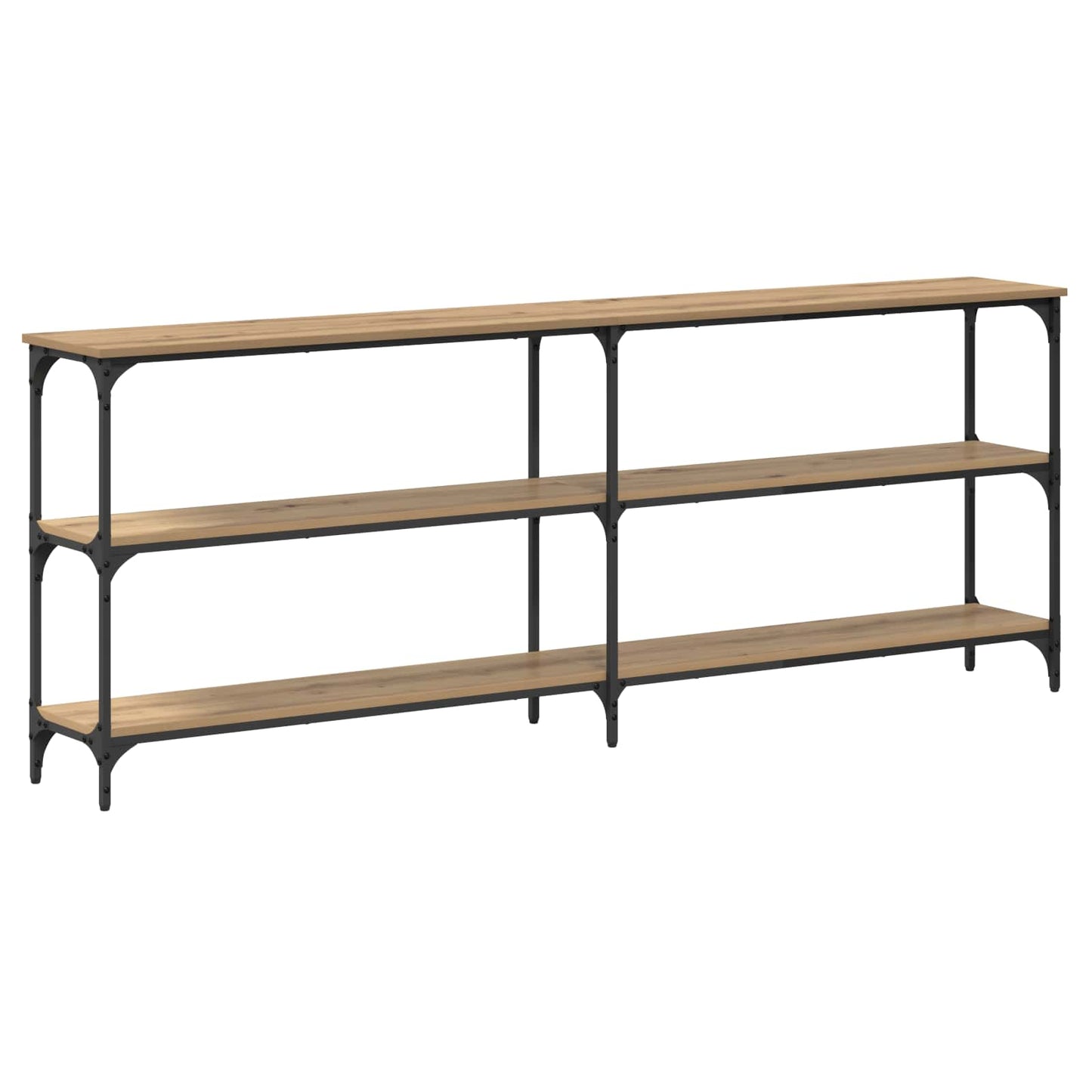 vidaXL Console Table Artisan oak 200 x 29 x 75 cm