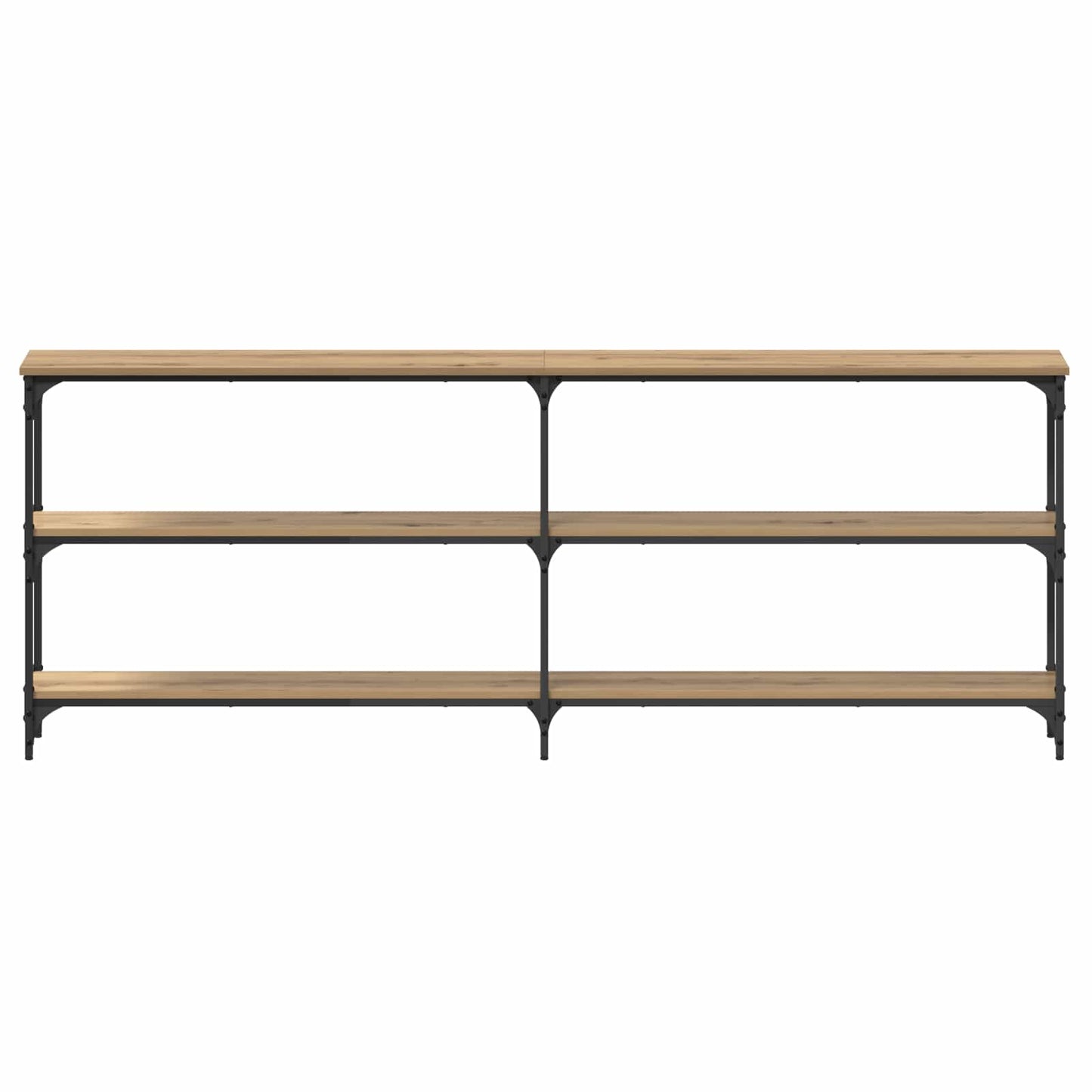 vidaXL Console Table Artisan oak 200 x 29 x 75 cm