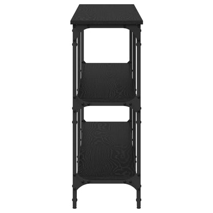 vidaXL Console Table Black oak 200 x 29 x 75 cm