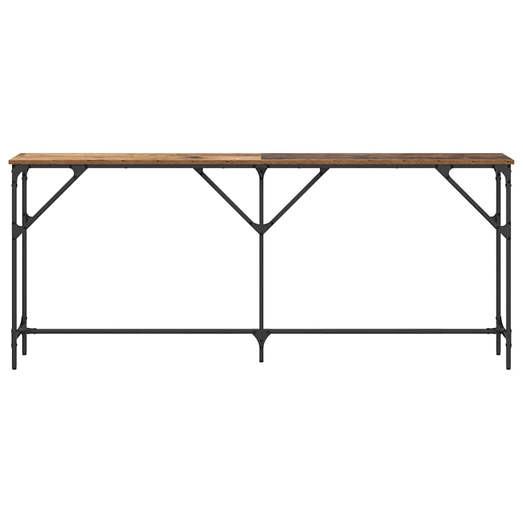 vidaXL Console Table Old Wood 180 x 23 x 75 cm