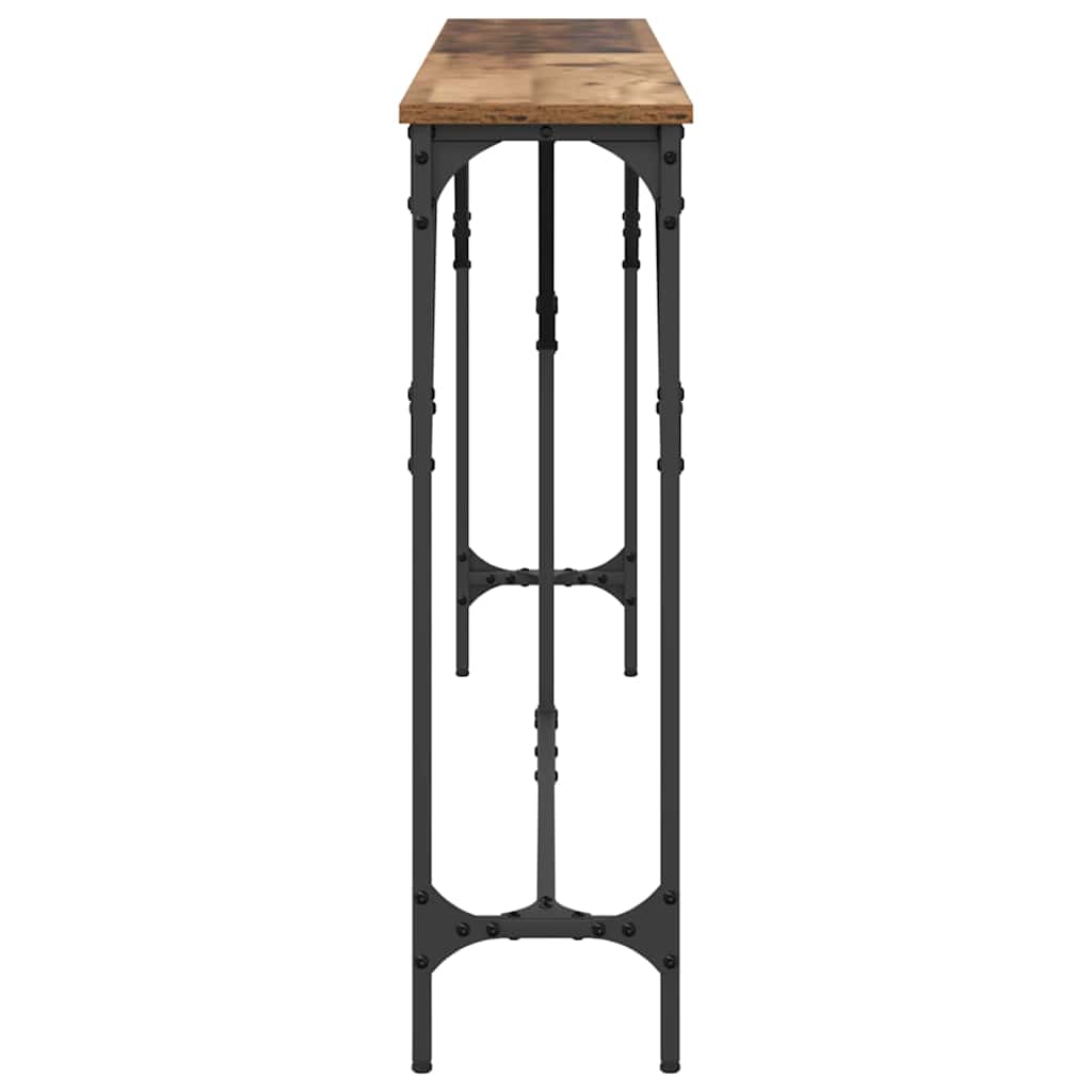 vidaXL Console Table Old Wood 180 x 23 x 75 cm