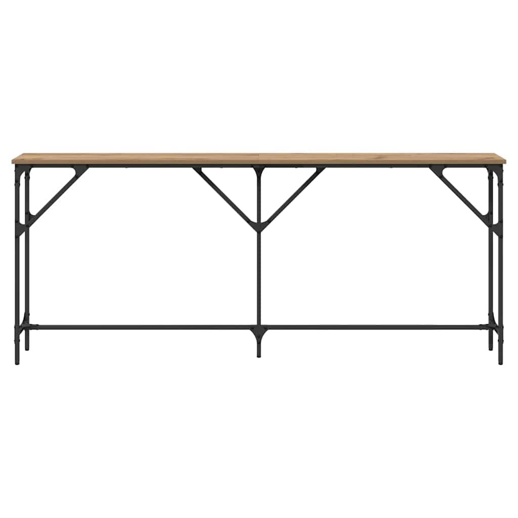 vidaXL Console Table Artisan oak 180 x 23 x 75 cm